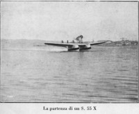 La partenza di un S. 55 X